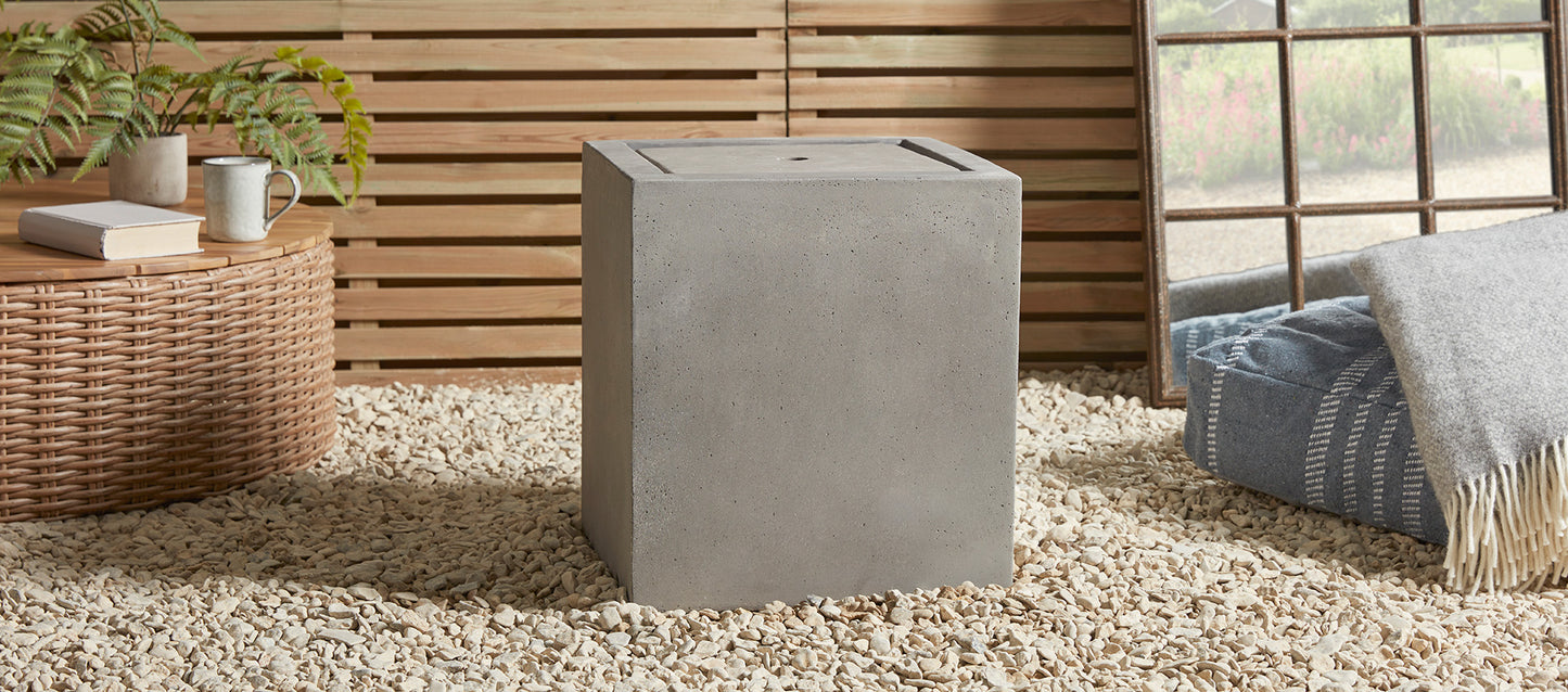 AquaLuna - Medium Cube Fountain