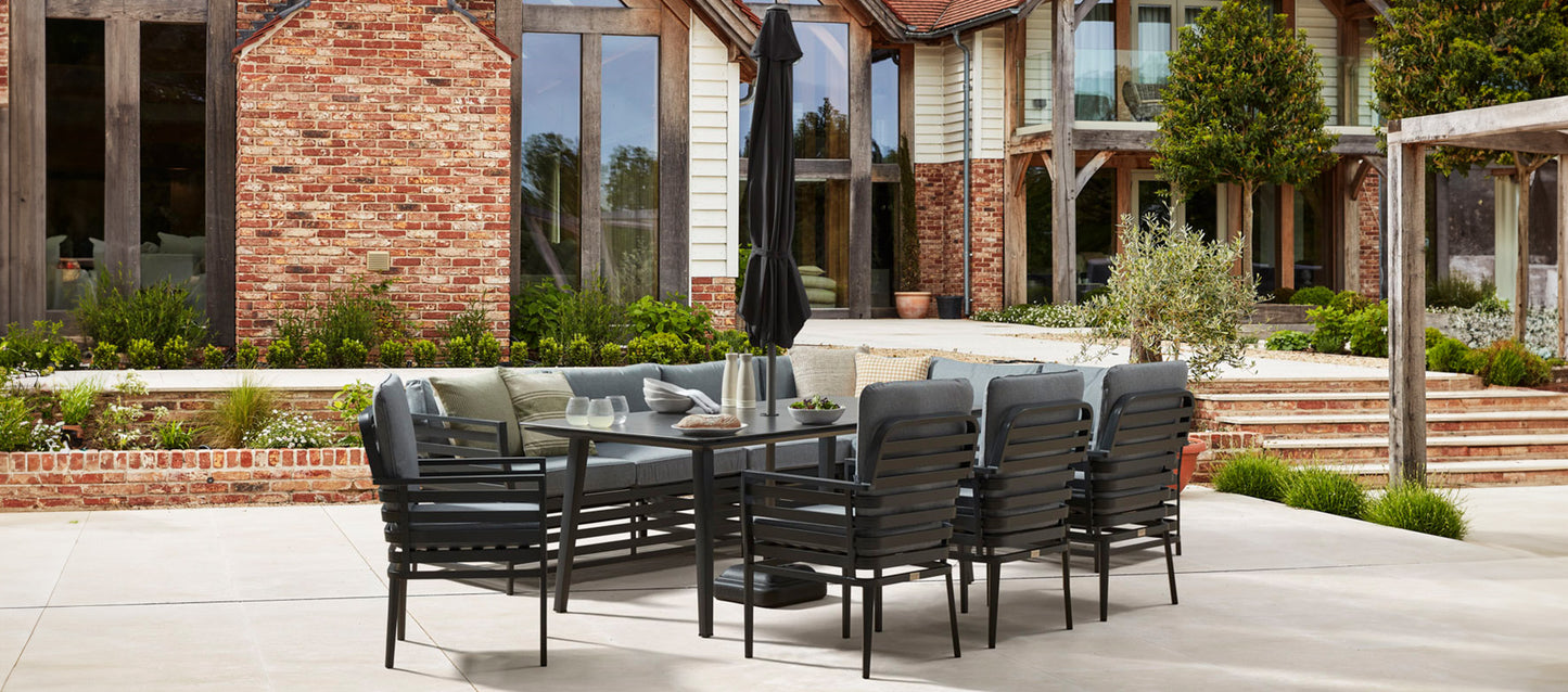 Salone 2L - Corner Sofa and Dining Table Set Skip to the end of the images gallery