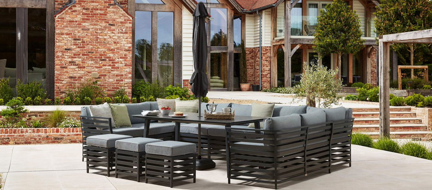 Salone 5E - U Shaped Sofa Combo with Dining Table